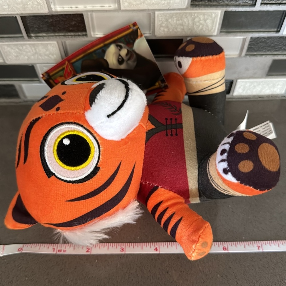 Kung Fu Panda PO TIGRESS SHIFU Sitting Plush Set Of 3 / DreamWorks / BRAND NEW - Picture 11 of 16